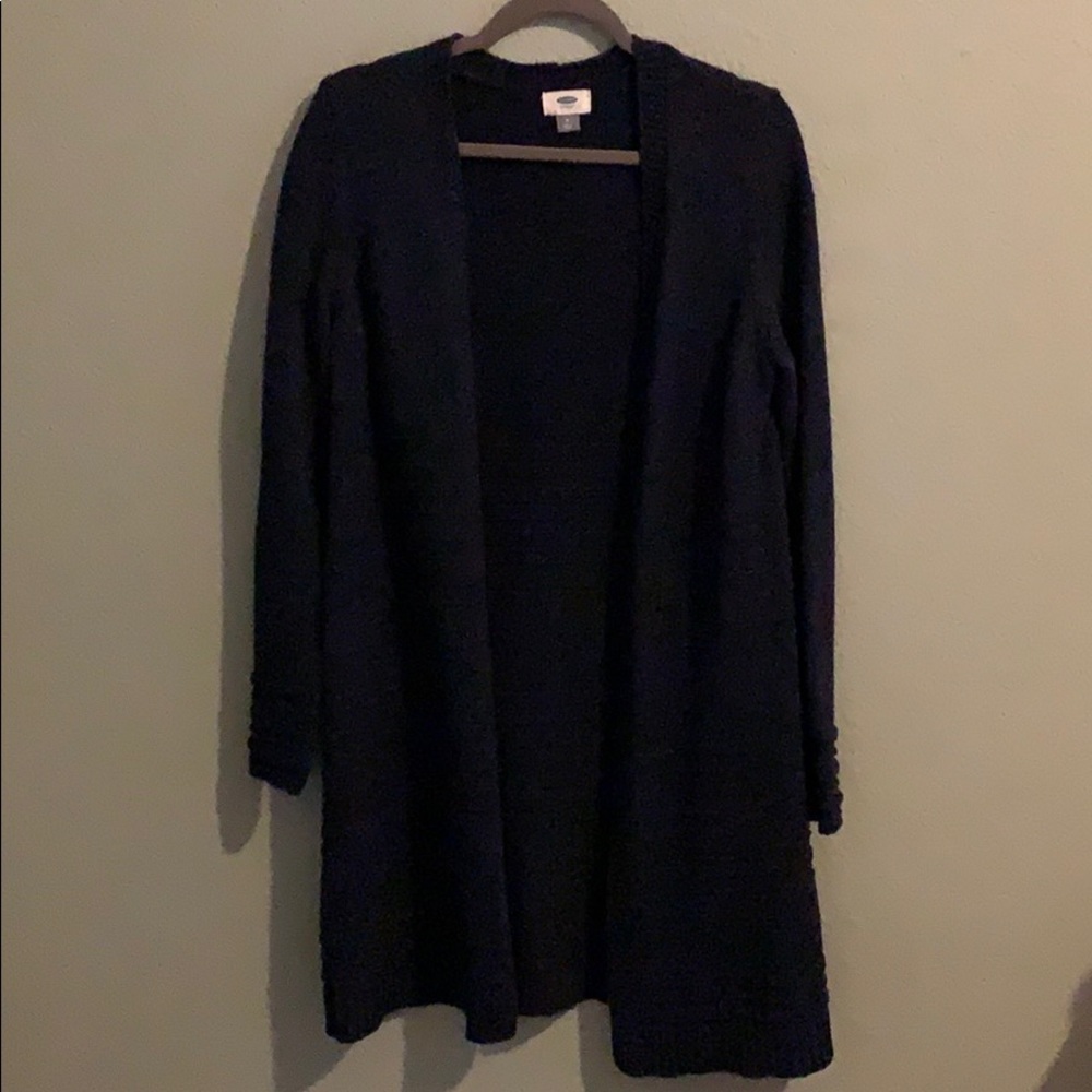 Long Navy Cardigan